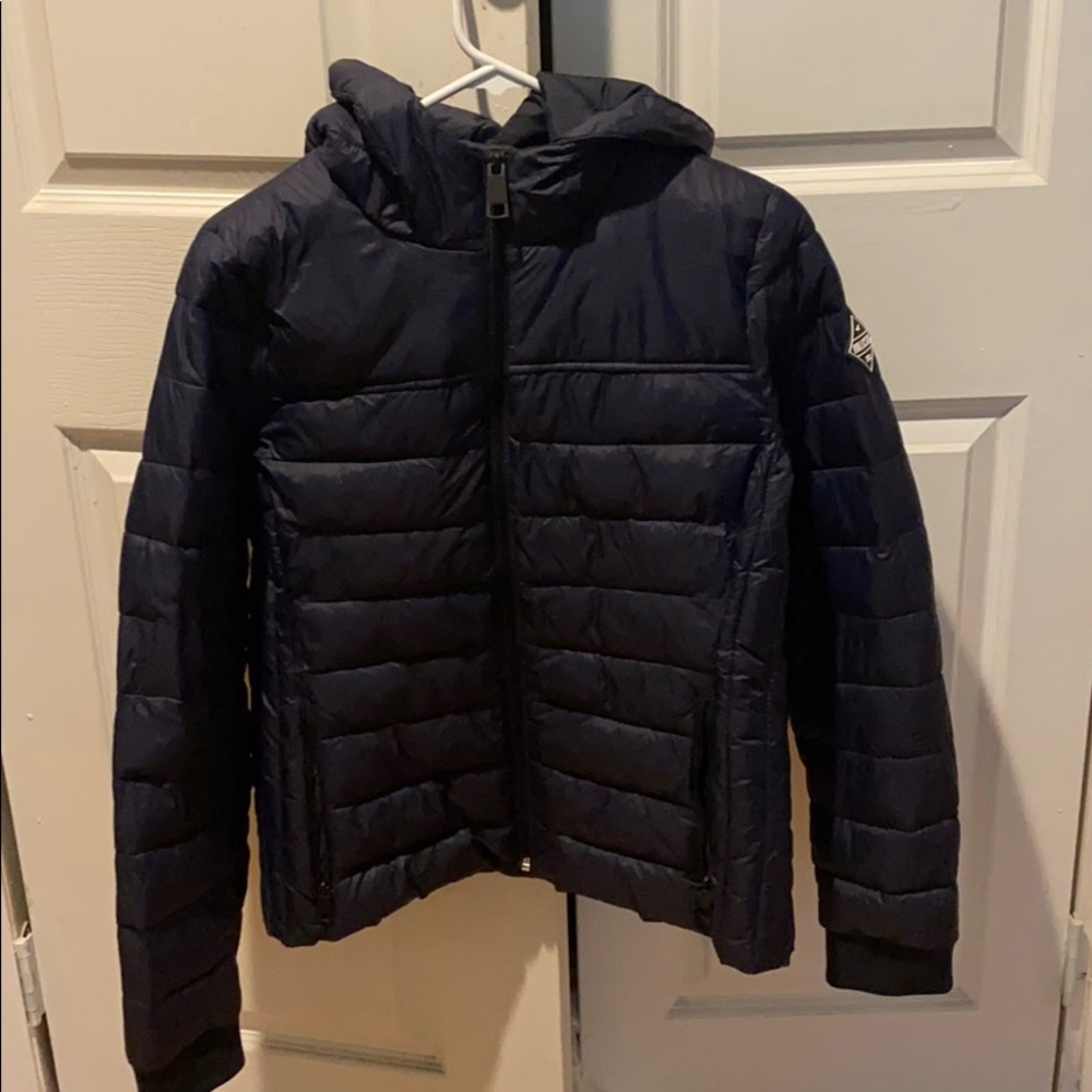 Hollister navy blue puffer